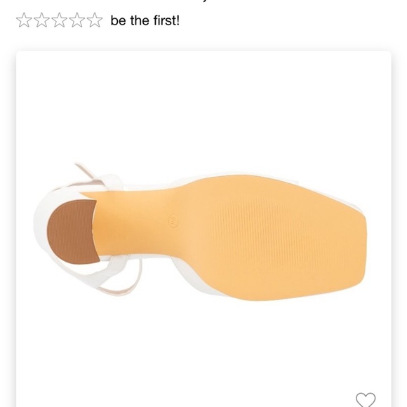 Fashion To Figure Women's Hilari Block
Heels - Wide Width - 7, WHITE new - Picture 7 of 9